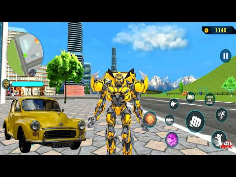 Bumblebee Multiple Transformation Jet Robot Big Fight With Robots Game #26- Android Gameplay