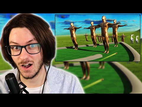 Daxellz Reacts to LetsGameItOut I Made Torturous MiniGolf Courses and Trolled Myself - MiniGolfMaker