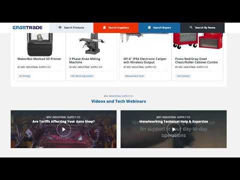 Creating a Company Profile as a Supplier [epartradetutorial]