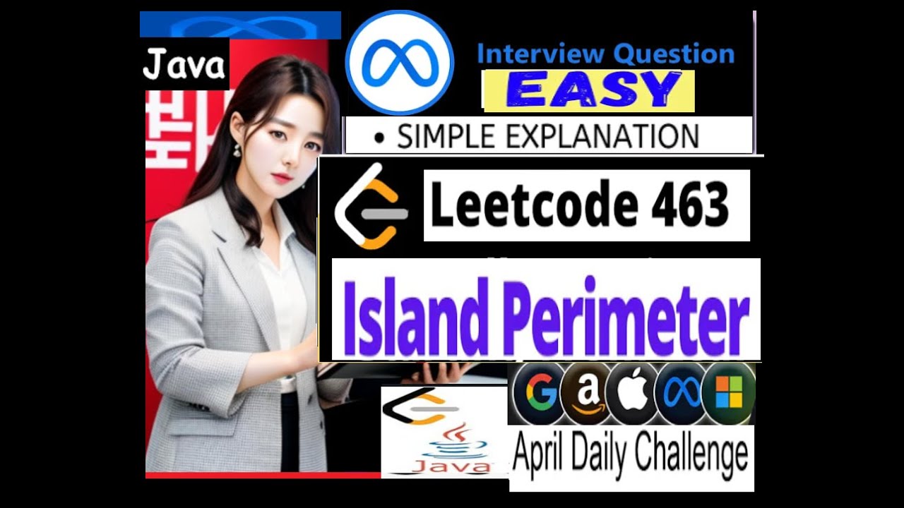 LeetCode 463: Island Perimeter | Java Code Tutorial | Developer Coder