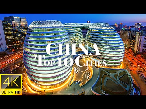 Cities of China 🇨🇳 in 4K 60FPS HDR ULTRA HD Drone Video