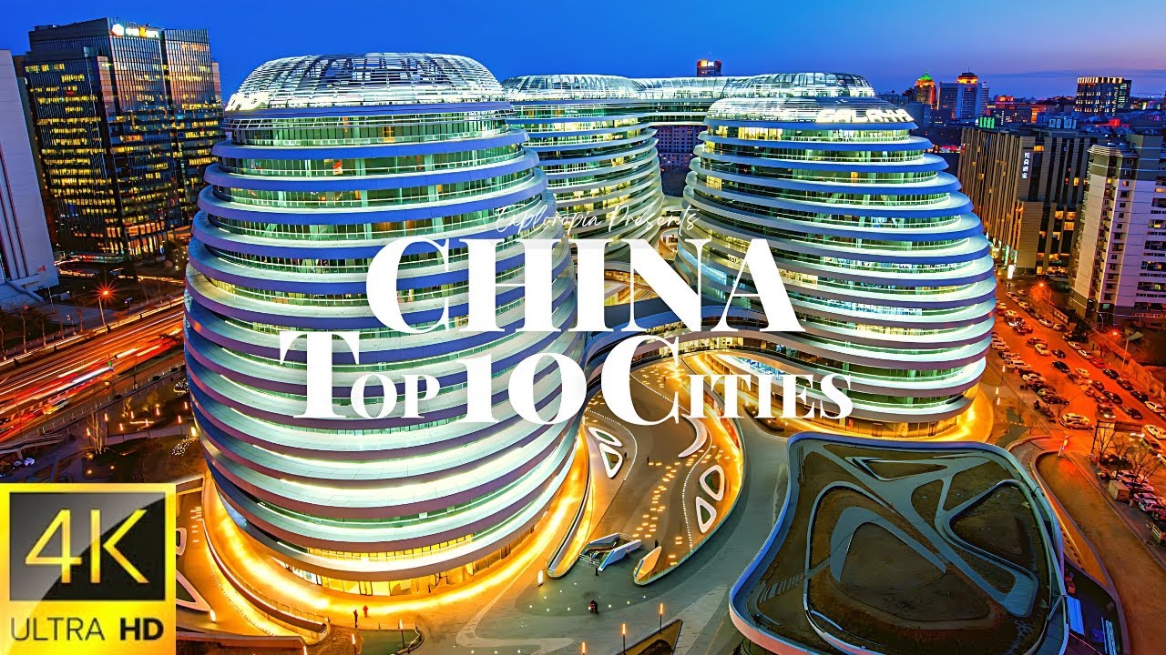 Cities of China 🇨🇳 in 4K 60FPS HDR ULTRA HD Drone Video