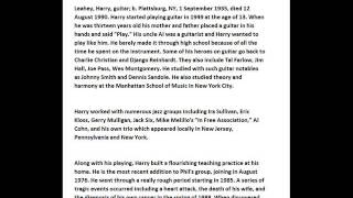 Harry Leahey - Nuage