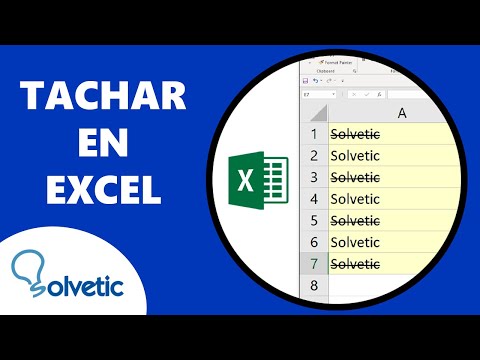 ▷ Cómo TACHAR en EXCEL ✔️ - Solvetic