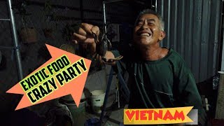 Mysterious Village Nightlife: Snake Eating in Vietnam
