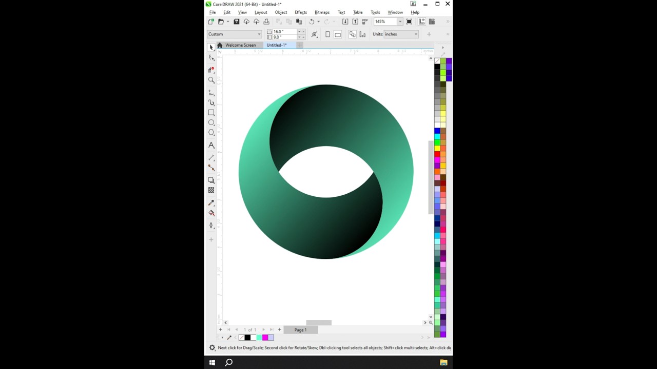 Coreldraw Tutorial - 3d Circle Design ideas For More Tips