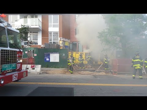 FDNY on scene of All Hands Under Control dumpster fire