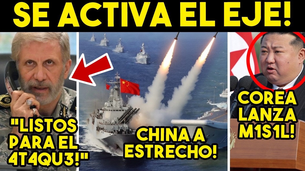 DE ULTIMA HORA! IRAN ESPERA 4T4QU3 EN HORAS. COREA LANZA M1S1L. TRUMP HELADO, HOY