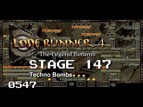 Lode Runner 4 - Stage 147 - Techno Bombs [0547]
