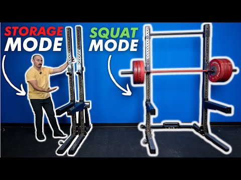 The Overbuilt Stow-Away BridgeBuilt Squat Rack Review!