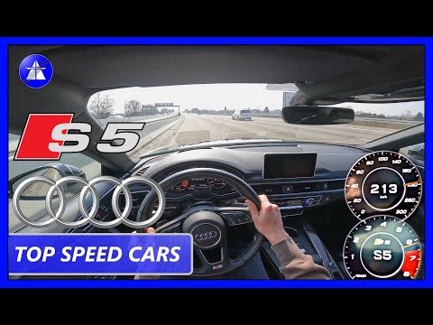 Audi S5 TOP SPEED DRIVE ON GERMAN AUTOBAHN *Dragy acceleration 0-100/100-200/200-250 km/h *HQ sound