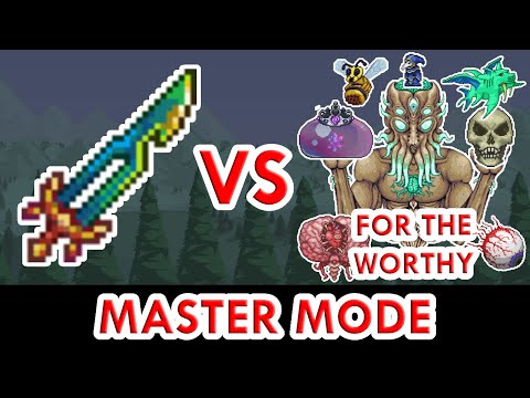 Terraria 1.4.1 for the worthy - First Fractal vs ALL Bosses (Master Mode)