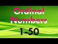 Ordinal numbers 1 to 50 | Ordinal Numbers 1st To 50th | 1 To 50 Ordinal Numbers |