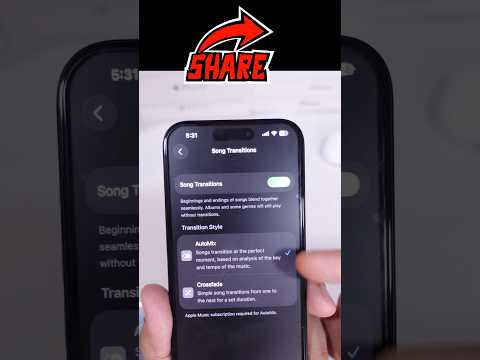 Turn On AutoMix in iOS 26 Apple Music #shorts #automix #djremix