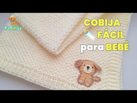 👶How to crochet a soft and warm baby blanket | Ideal for beginners.