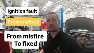 Audi TT 2 0 TFSI Misfire Diagnosed — Cylinder 1 Ignition Fault Proven with Scope Testing
