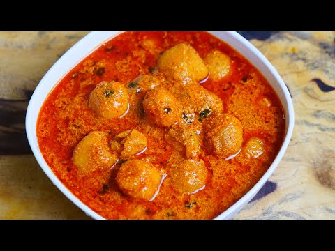 Colocasia tamarind curry Karunai kizhangu gravy for rice karunai kilangu puli kulambu