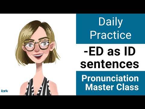 接尾辞-EDの発音練習ID付英文 - アメリカ英語発音マスタークラス (Suffix -ED Shadowing Practice ID Sentences - Daily Pronunciation American English Master Class)