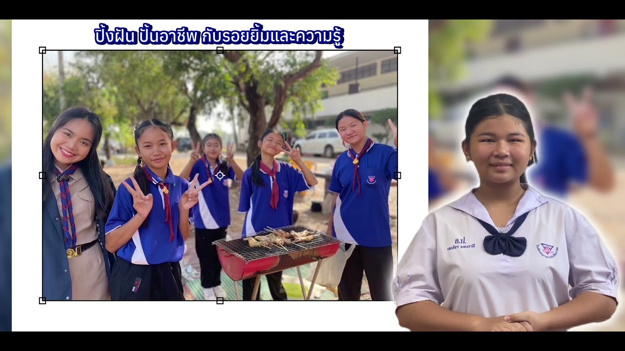 กิจกรรมเล่าเรื่องจากภาพ : มีงานทำ มีอาชีพ ด.ญ.เจนจิรา แพงวาปี ป.6