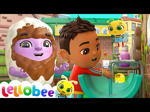 Wash Your Hands,Scrub That Soap | @Lellobee City Farm-Cartoons & Kids Songs
