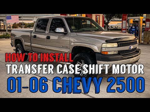 How To Replace Your Transfer Case Shift Motor 01+ Chevy GMC 2500 HD #duramax #LB7 #diesel #4x4