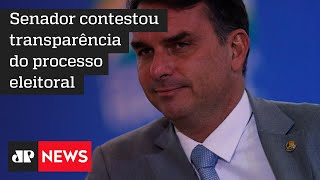 Flávio Bolsonaro contesta processo eleitoral