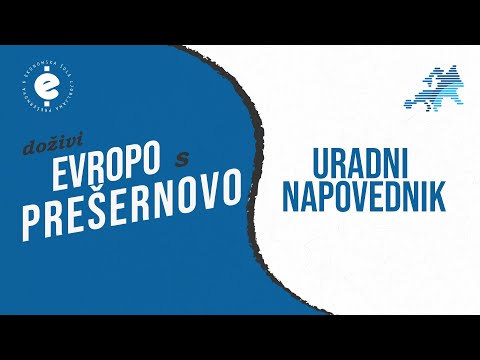Doživi Evropo s Prešernovo | Uradni Napovednik