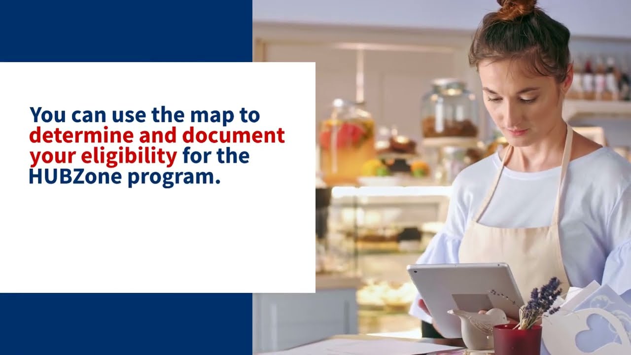 Navigate the updated HUBZone map