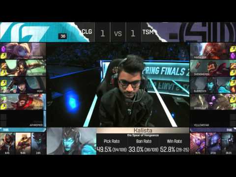 Ban and Pick Phase TSM vs CLG GAME 3 NA LCS SPRING CHAMPIONSHIP FINALS 2016