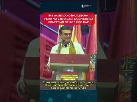 "No me acuerdo cómo salí": La simpática anécdota de Rodrigo Paz Pereira en Huari