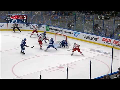 Jani Hakanpaa jumping into the offense vs. Tampa Bay