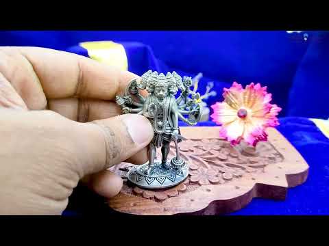 Five Face (Panchmukhi) Lord Hanuman Idol in Silver video