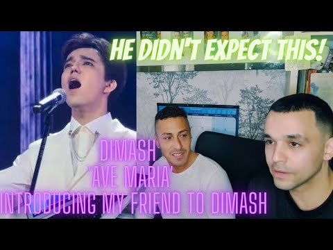 Dimash | "Ave Maria" | Introducing My Friend to Dimash for the First Time Time | Watch his Face!
