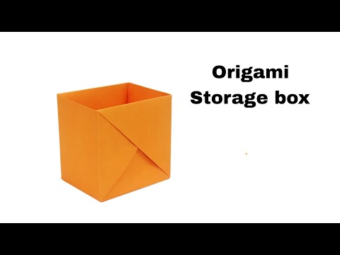 Origami Desk Organizer!! DIY Paper Storage Box for your workspace !! #desksetup #organization