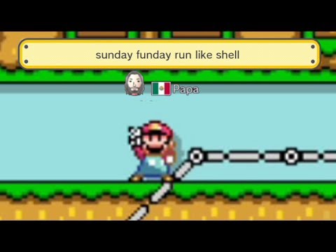 Super Mario Maker -Part 205- sunday funday run like shell By: Papa