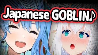Download lagu Suisei Keeps Singing 'Japanese Goblin' Meme In Front Of Fubuki【Hololive】 mp3