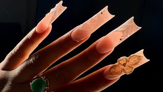 RECREATING TIKTOK NAIL SET|HOW TO DO AURA NAILS|HOW TO APPLY POLYYGEL|