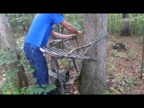 Summit Treestand in action Quick and easy to use.