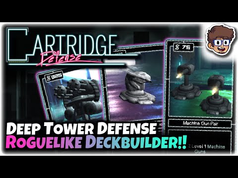 Deep Tower Defense Roguelike Deckbuilder | Let's Try: Cartridge Defense