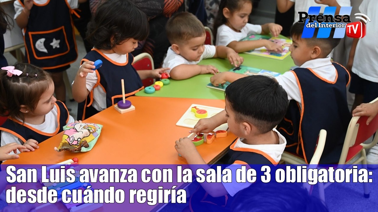 San Luis hará obligatoria la sala de 3 desde 2028: proyecto clave