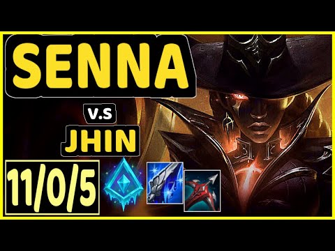 INNAXE (SENNA) vs JHIN - 11/0/5 KDA BOTTOM ADC GAMEPLAY - EUW Ranked DIAMOND