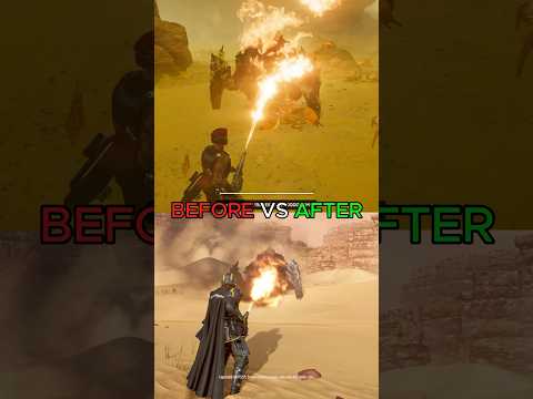 The Flamethrower Before and After - Helldivers 2