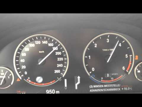 BMW 520d Touring F11 (184 PS) 0-220 km/h Launch Control