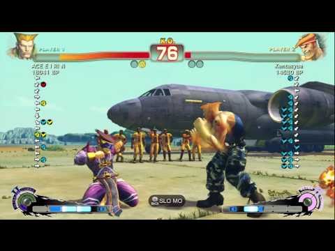 ACE・EIRIN [Guile] vs Kentasyue [Adon] SSF4 Japanese Online Ranked Matches - TRUE-HD