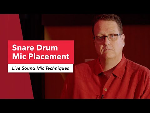 Snare Drum Placement: Microphone Techniques for Live Sound Production | FOH | Ken Pooch Van Druten