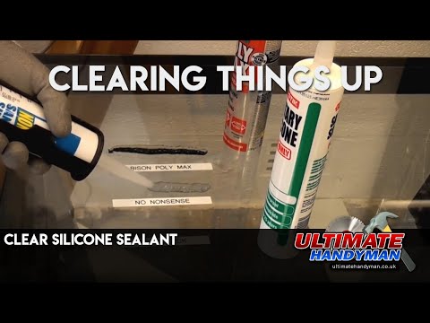 Clear silicone sealant