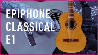 Video thumbnail for Epiphone Classical E1 Antique Natural guitare classique I Bax Music FR by Bax Music FR