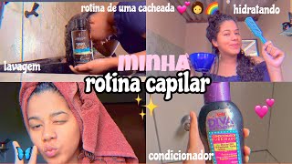 MINHA ROTINA CAPILAR 👩‍🦱🧚‍♀️ *como eu cuido do meu cabelo cacheado* 💕