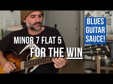 Melodic Blues Guitar / How To Play Smart Using The Minor 7 Flat 5 Technique