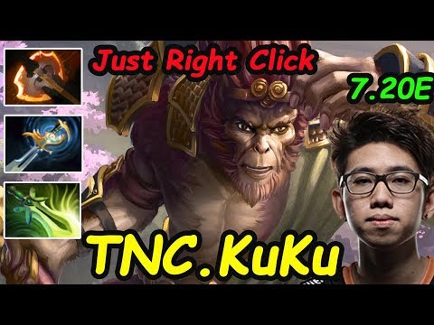 TNC KuKu - [MonkeyKing] SuperStar 7.20 Just Right Click HyperFarm  Vs Meracle | Dota2 Rank